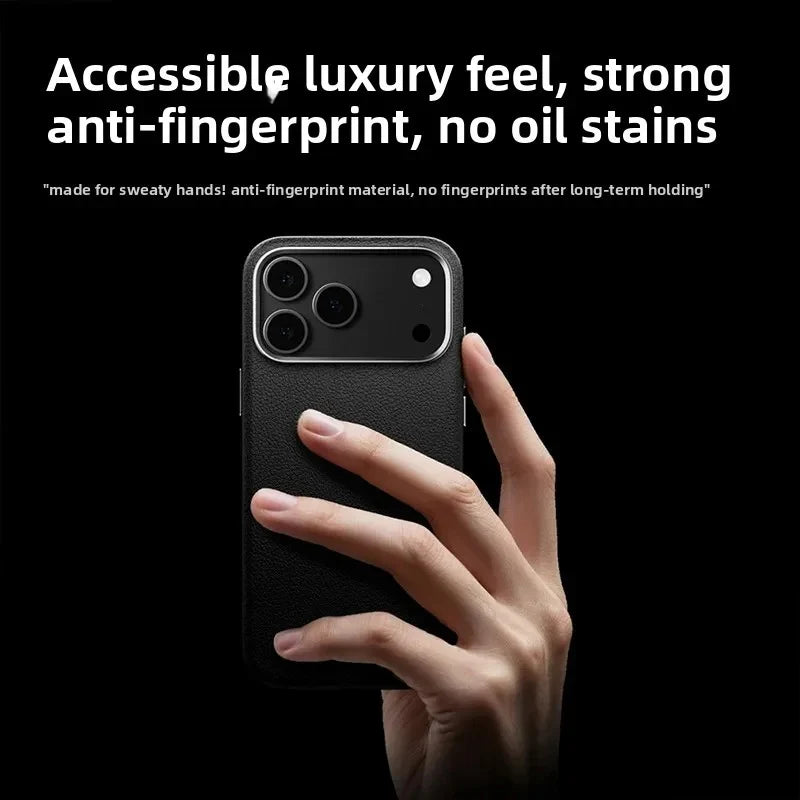 Minimal Leather Mag Case - iPhone