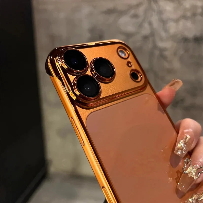 LuxeFrame Clear Gold Case - iPhone
