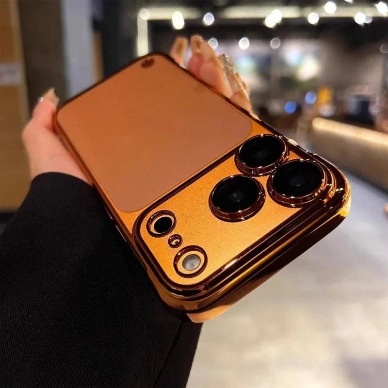 LuxeFrame Clear Gold Case - iPhone