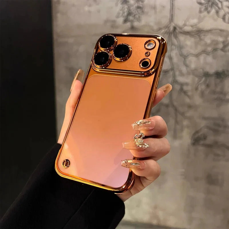 LuxeFrame Clear Gold Case - iPhone
