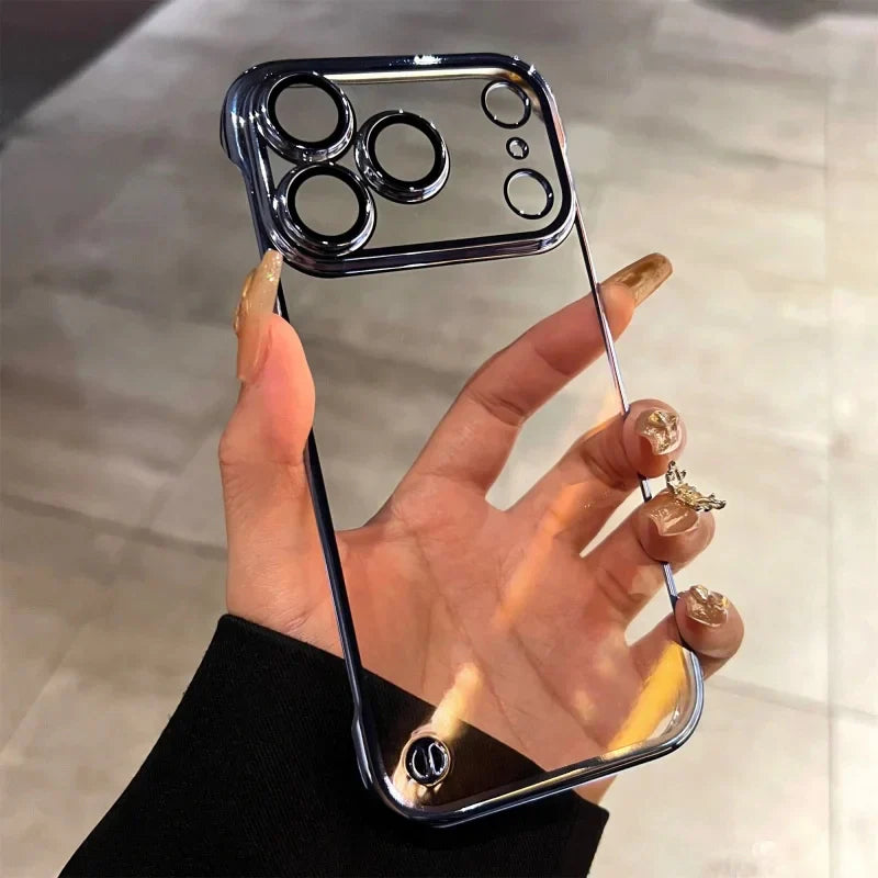 LuxeFrame Clear Gold Case - iPhone