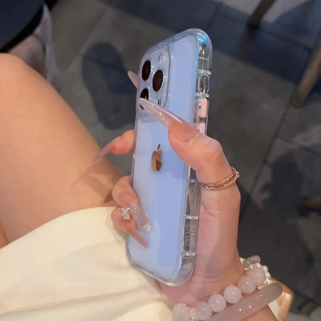 Clear protective iPhone case lifestyle image