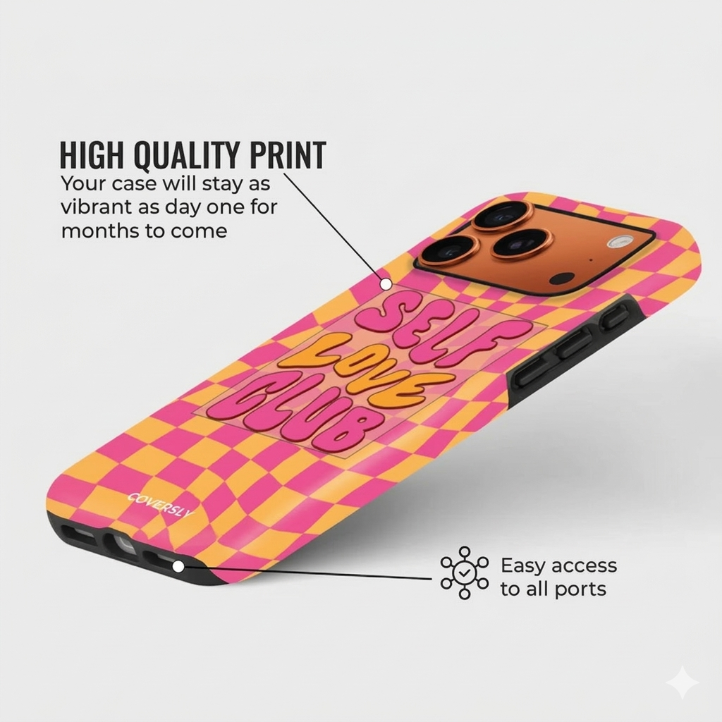 Self Love Club Crystal Case for iPhone