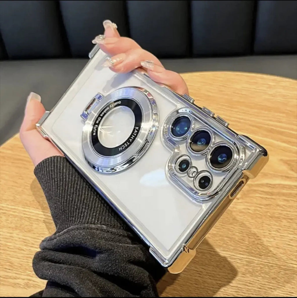 Crystal Clear Kickstand Case - side view