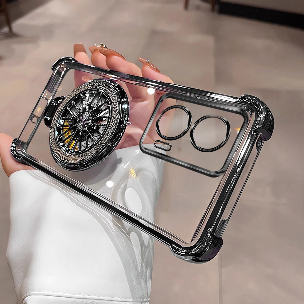 Motorola Edge 50 Fusion 5G Premium Stress Buster Wheel Rotating Shockproof Airbags Case
