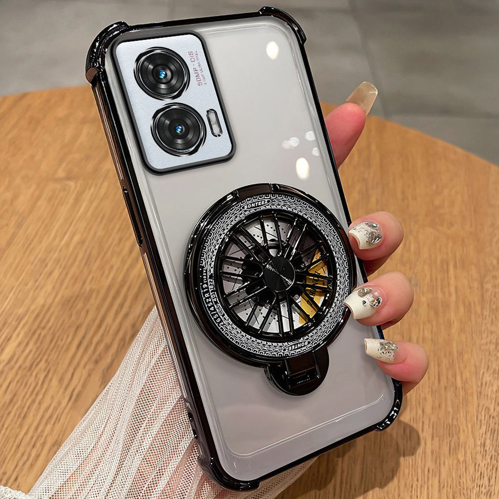 Motorola Edge 50 Fusion 5G Premium Stress Buster Wheel Rotating Shockproof Airbags Case