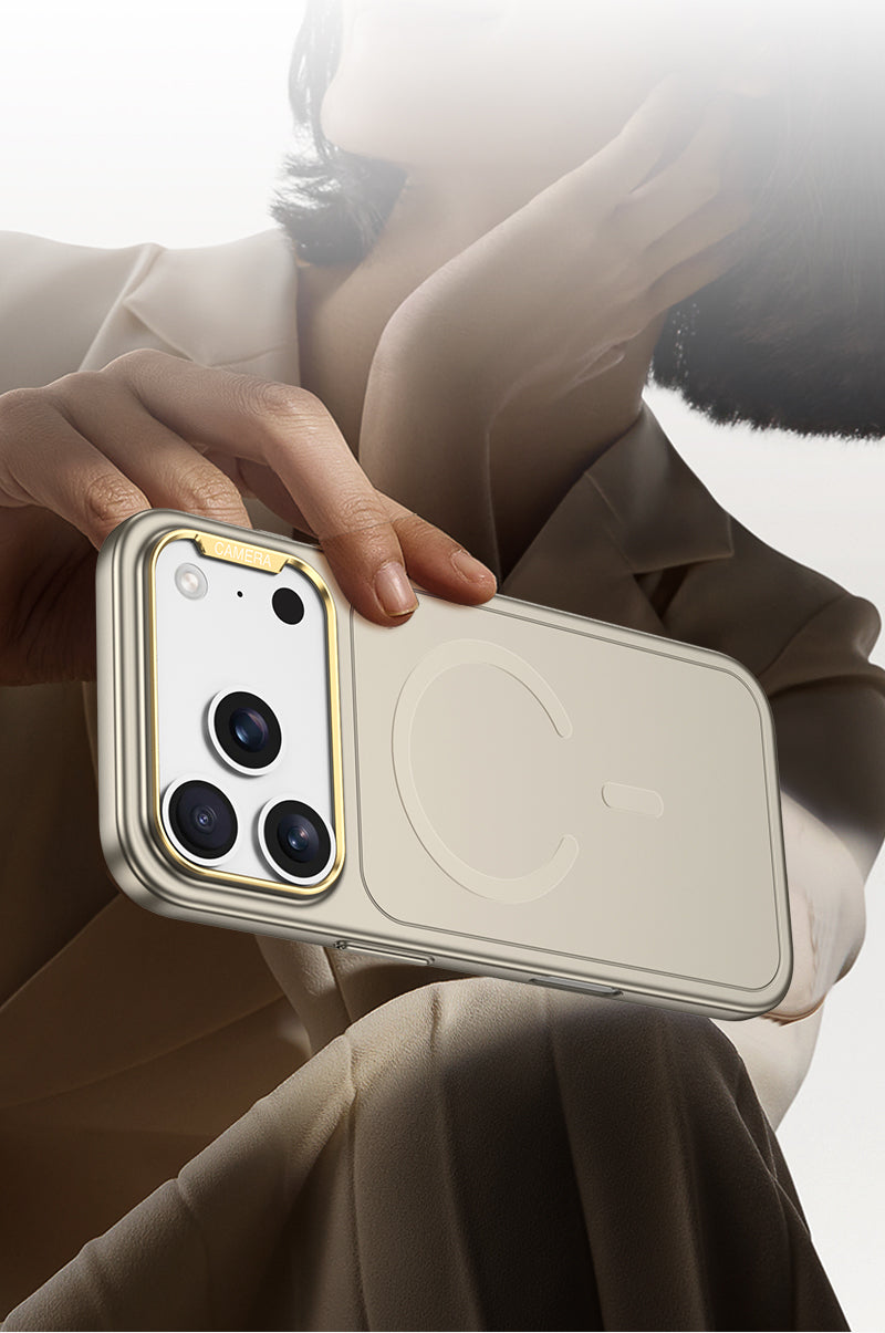 Silicon Camera Stand Mag Case - iPhone