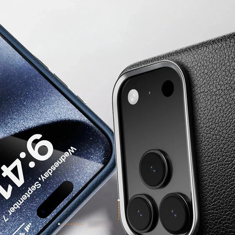 Minimal Leather Mag Case - iPhone