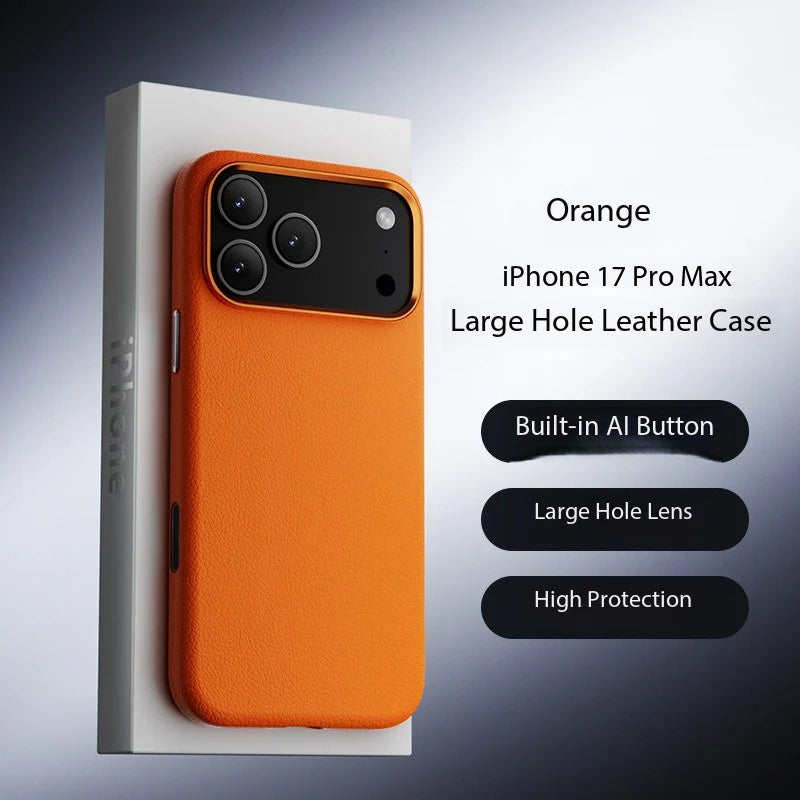Minimal Leather Mag Case - iPhone