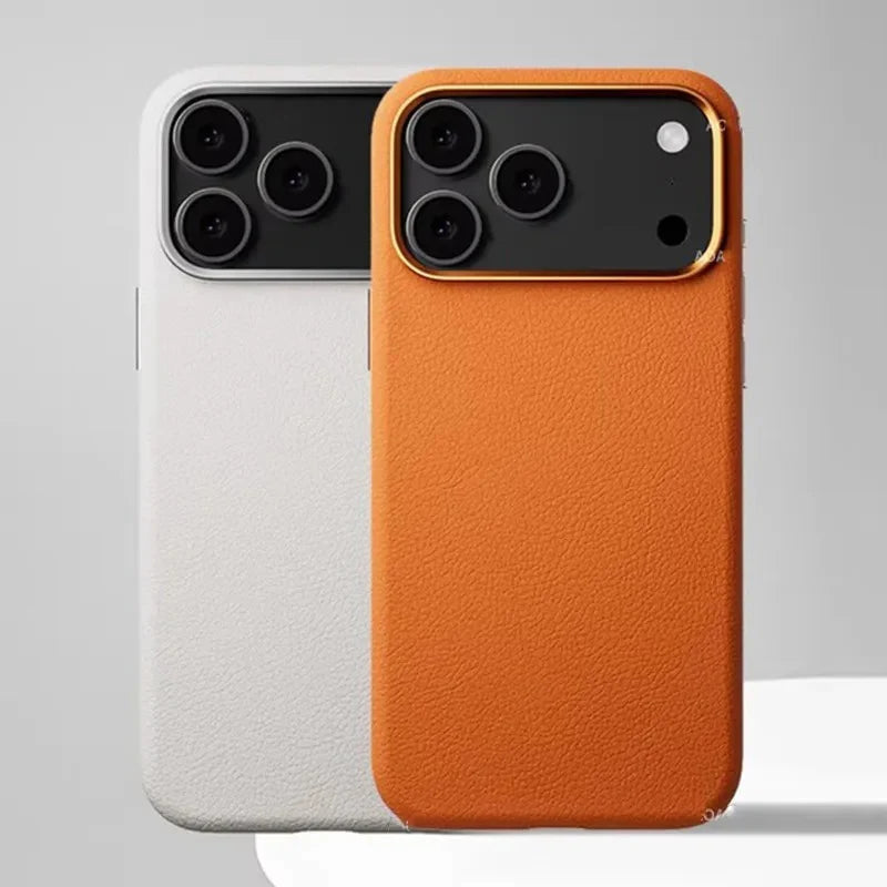 Minimal Leather Mag Case - iPhone