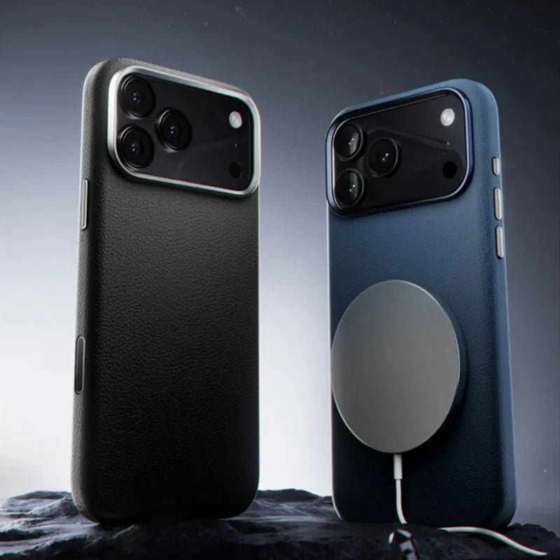 Minimal Leather Mag Case - iPhone