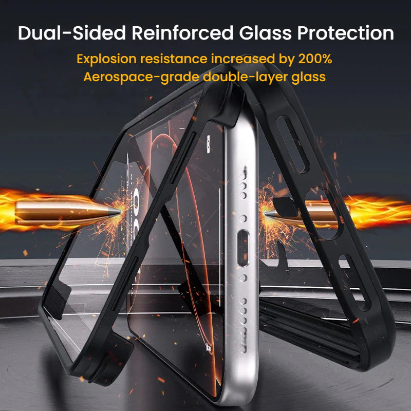 PrivacyShield Dual Glass Case - iPhone