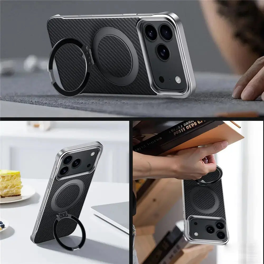 CarbonShield Mag Stand Case - iPhone