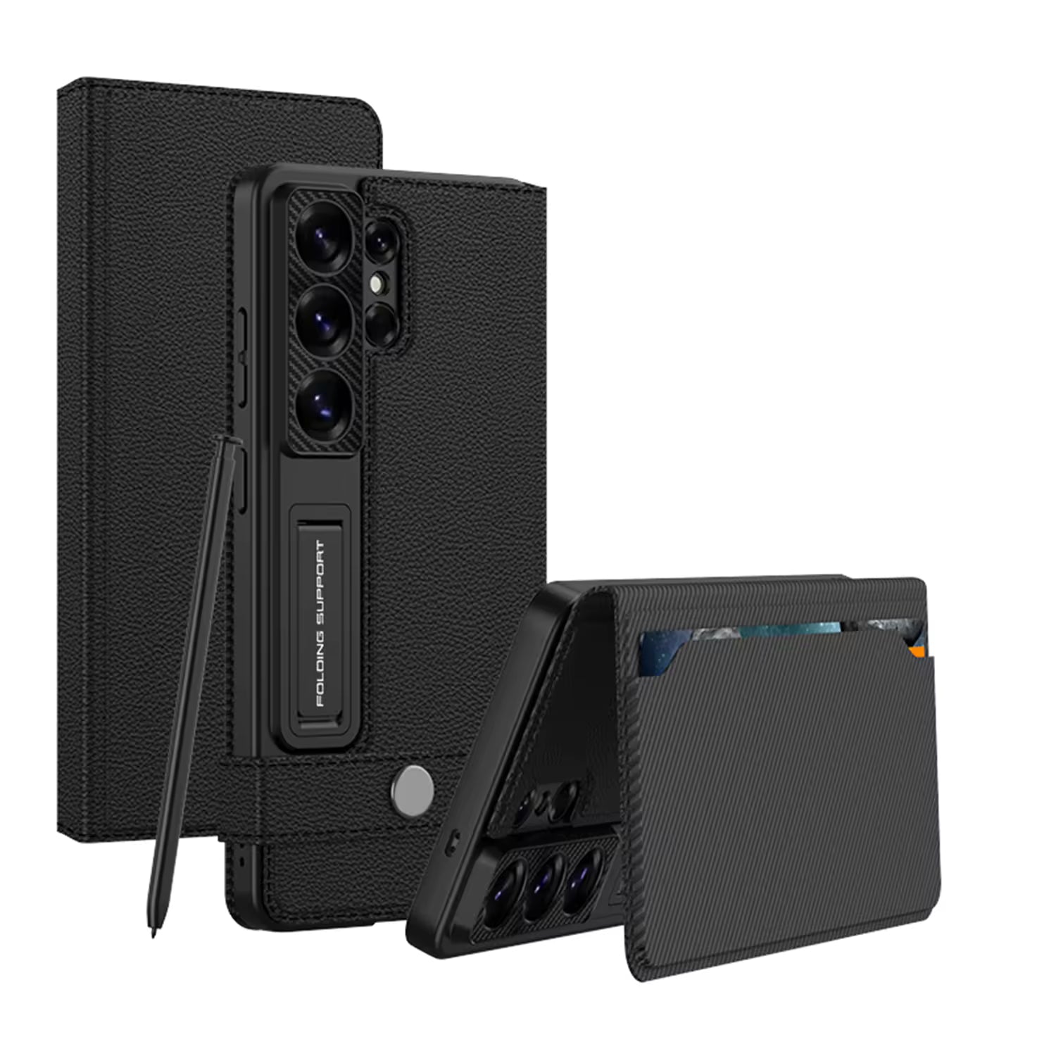 NobleGuard Leather Flip Case - Galaxy S26 Ultra