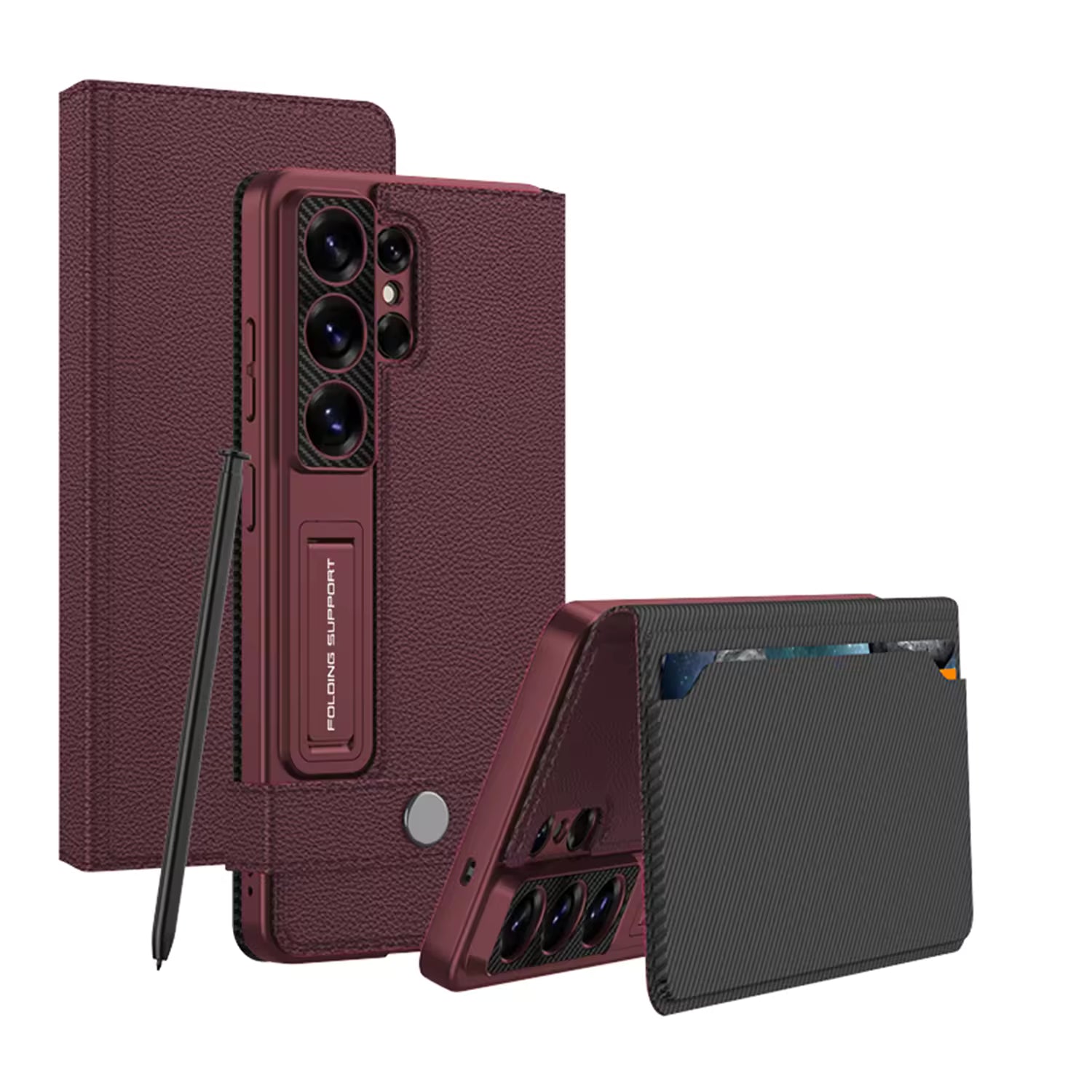 NobleGuard Leather Flip Case - Galaxy S26 Ultra