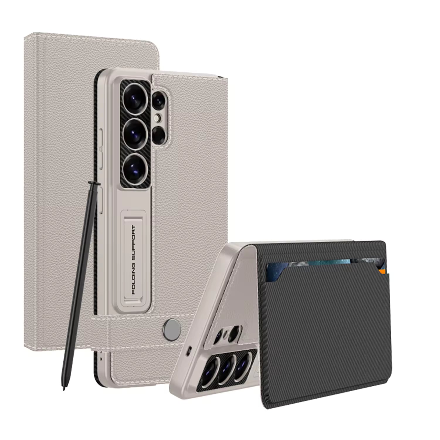 NobleGuard Leather Flip Case - Galaxy S26 Ultra