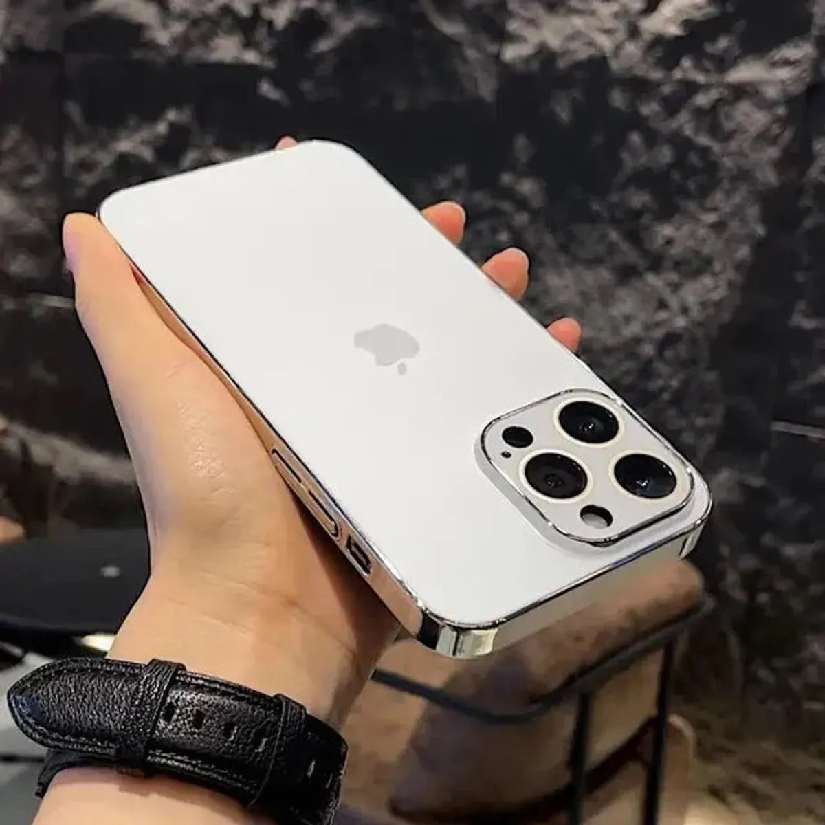 White Glass Pro Case for IPhone